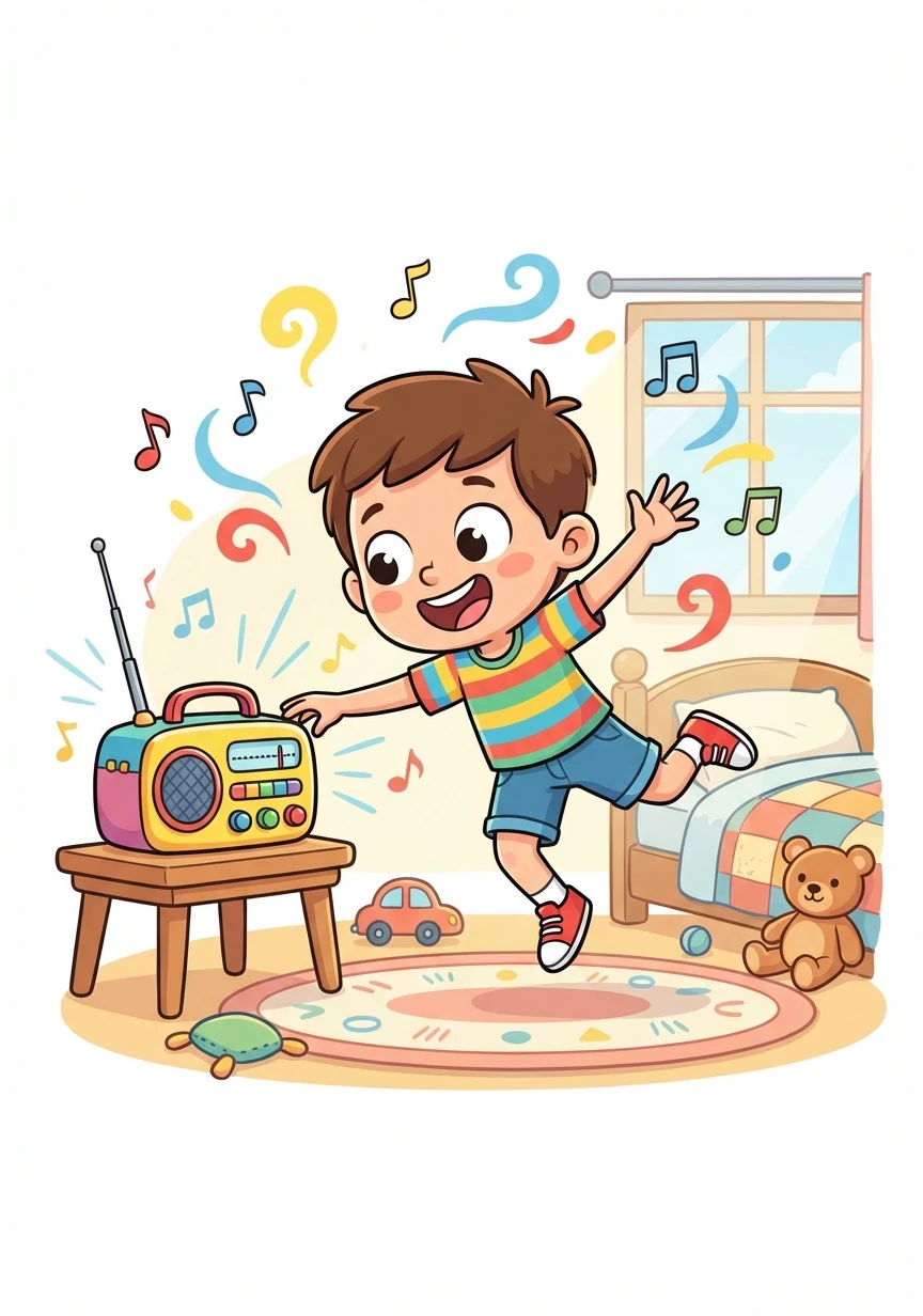 Leo, a young boy with bright eyes and a bigger dream, listens to Paolo Domingo and Ludacris's "Tonight" on the radio. He starts dancing around his room, completely captivated by the music and imagining himself on a stage.