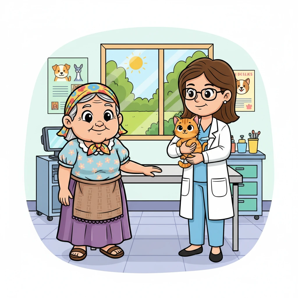 Pagkatapos ng masusing pagsusuri, binakunahan si Ming-Ming. Dahan-dahan itong ginawa ng beterinaryo, at si Ming-Ming ay napakabait kahit medyo kinakabahan, na parang alam niyang para sa kanyang ikabubuti ang lahat.