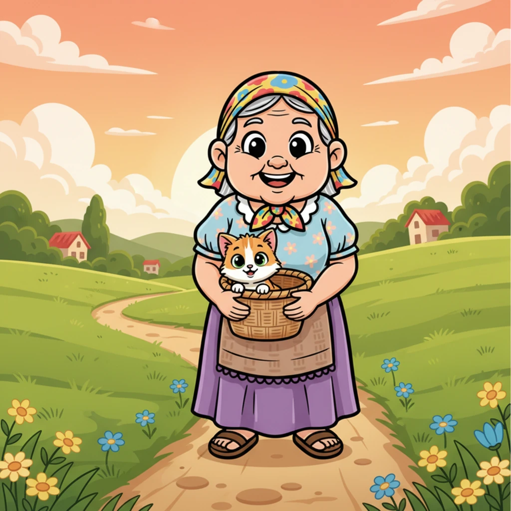 Masayang umuwi si Aling Marta, bitbit si Ming-Ming sa isang maliit na basket. Sa kanyang mukha, makikita ang tuwa at pag-asa para sa bagong kaibigan na kanyang natagpuan. Para silang isang bagong pamilya.