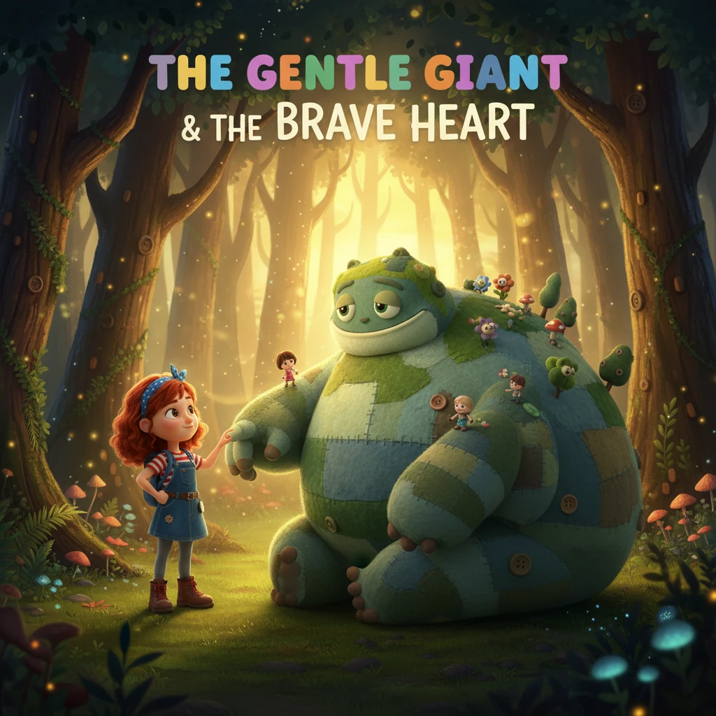 The Mossy Guardian and the Girl in Red - Fairy tales