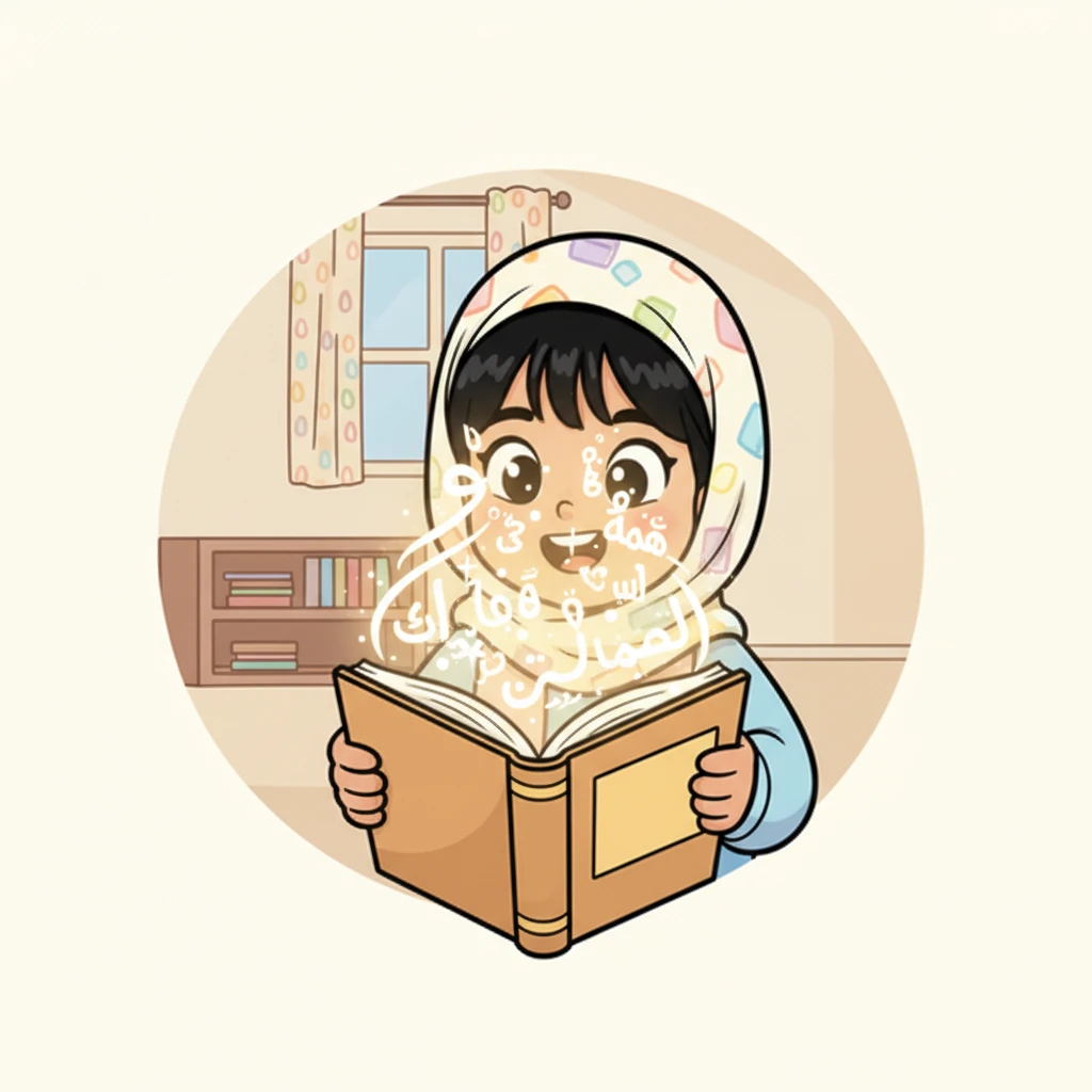 بينما كانت لينا تقلب الصفحات، بدأت الكلمات والرسومات تتحرك وتتوهج ببريق خفيف. شعرت وكأن الكتاب ينبض بالحياة، ساحبًا إياها بلطف إلى عالمه الخاص. بدأت أولى الجمل تتراقص أمام عينيها.