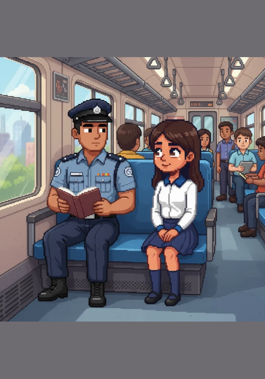 During another commute, Arjun notices a different girl, Akshee, watching him with shy, admiring eyes from across the train car. She wears a college uniform similar to the girl he saw before, and her presence begins to linger in his daily routine as she watches him from afar.