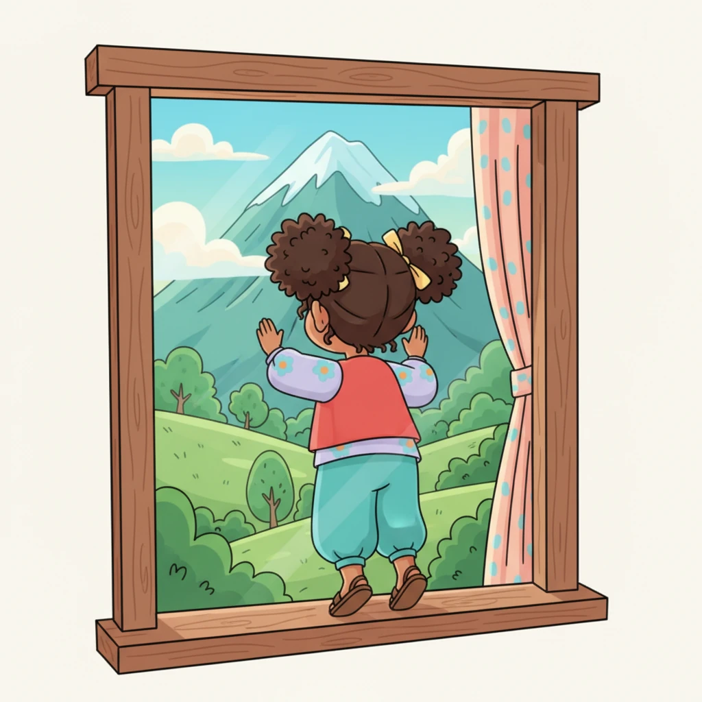 Había una vez una chica llamada Luna que vivía cerca de una montaña muy alta y verde. Desde su ventana, la miraba cada día, con sus ojos brillantes y llenos de sueños, e imaginaba subir hasta la cima. La montaña se alzaba majestuosa, invitándola a descubrir sus secretos.