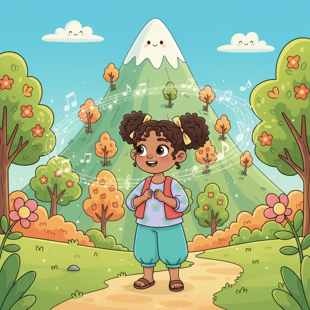 En ese instante, Luna escuchó suaves risas que parecían venir de todas partes a su alrededor. Aunque no veía a nadie, se sintió acompañada por la magia del lugar, como si la montaña misma estuviera compartiendo su alegría y sus secretos.