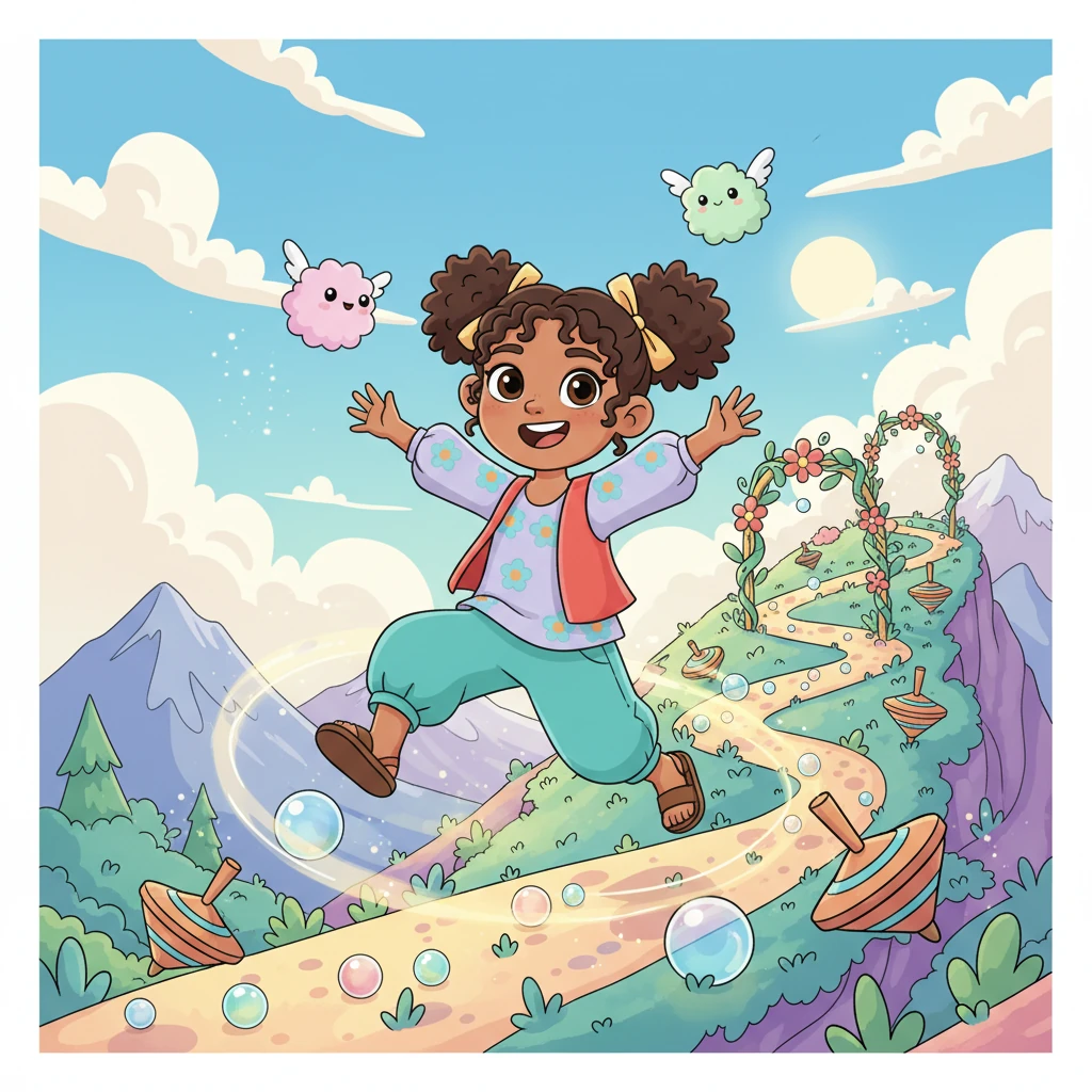 Desde entonces, Luna subía a la montaña siempre que podía, con el corazón lleno de expectación y alegría. Sabía que en aquella montaña los juegos nunca se perderían, y que la magia y la diversión siempre la estarían esperando en su rincón especial.