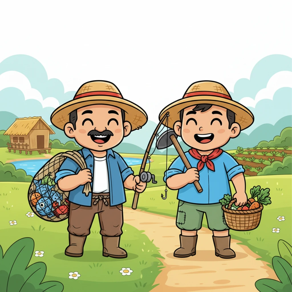 Naglakad sila palayo, ang bawat isa ay may dalang biyaya ng kabilang kumpare, na may ngiti sa kanilang mga labi. Naunawaan nilang mahalaga ang kanilang mga gawain sa buhay ng bawat isa at kung gaano kaganda ang pagbabahagi ng biyaya. Ang kanilang pagkakaibigan ay naging mas matibay.