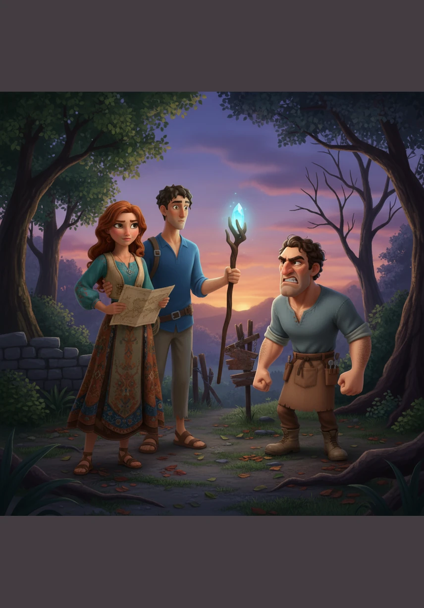 The secret alliance is shattered when Marco discovers Sofia and Alessandro together at the border of their estates. A heated confrontation erupts, with years of resentment boiling over in a clash of raised voices and accusations. Sofia stands her ground between the two men, choosing to follow her heart over the legacy of a bitter past, while Alessandro refuses to back down from her side.