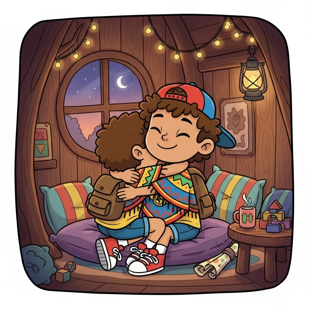 Al final del día, sentados en su casita, sintieron una profunda conexión. Comprendieron que sus diferencias los hacían más fuertes y que la verdadera amistad reside en la aceptación y el apoyo mutuo. Se abrazaron, sabiendo que su club era un lugar seguro y lleno de amor.