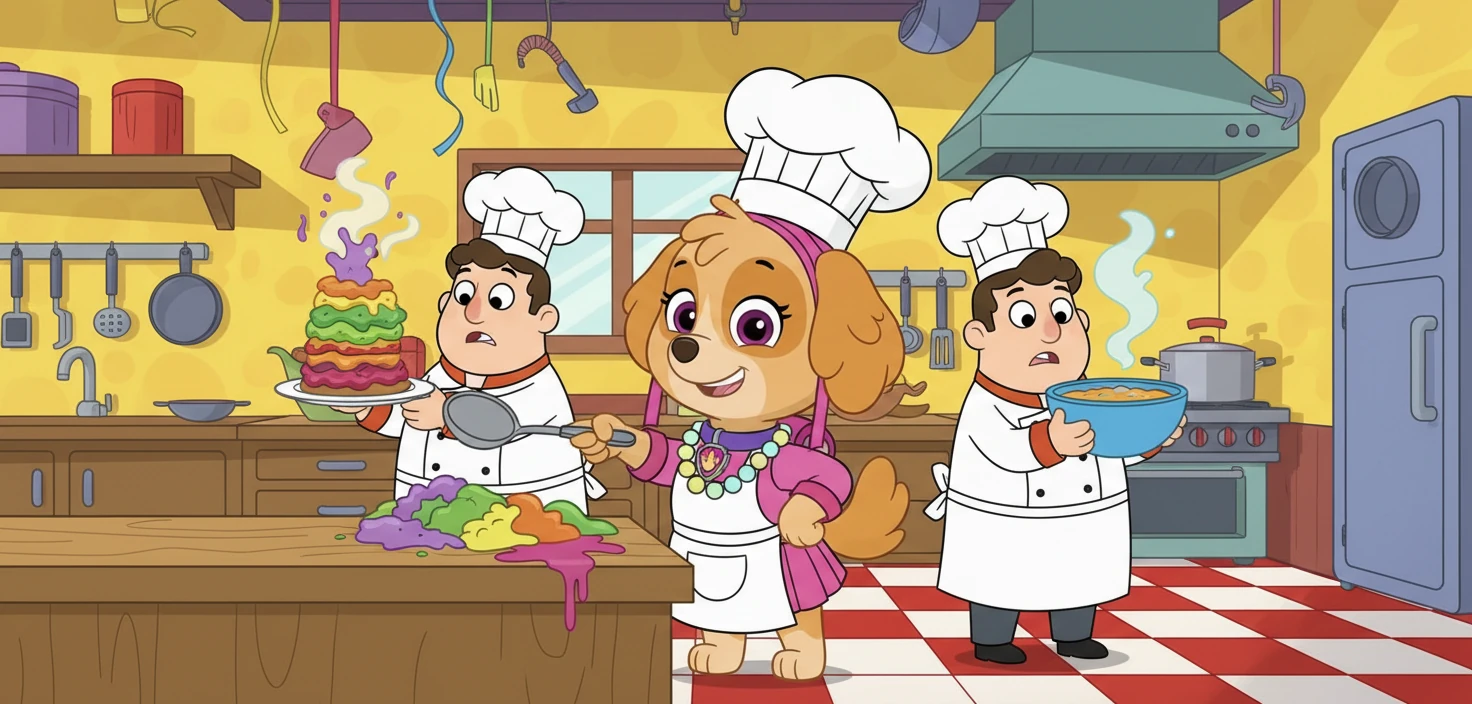 Skye, jako Magda Gessler, oceniała potrawy w Kuchennych Rewolucjach. Jej komentarze były zabawne i pouczające. Restauracja przechodziła metamorfozę.