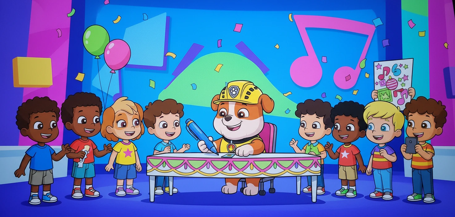 Rubble, jako Jan Pirowski, w przerwie Stepmania Show, rozdawał autografy. Dzieci były zachwycone i chciały zrobić z nim zdjęcie. Był prawdziwą gwiazdą!