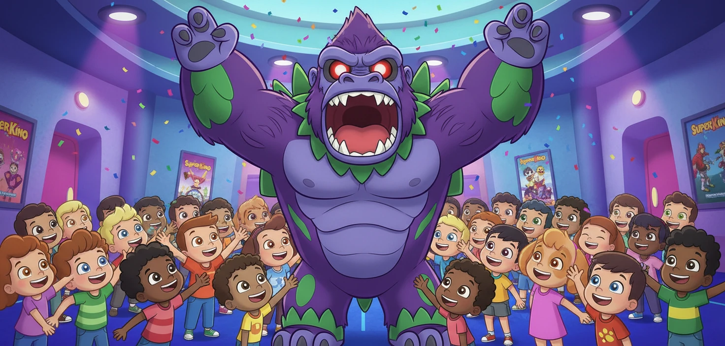 Rocky, jako King Kong-Godzilla, po Superkino, spotkał się z fanami. Dzieci były podekscytowane i chciały dotknąć jego imponującego kostiumu.