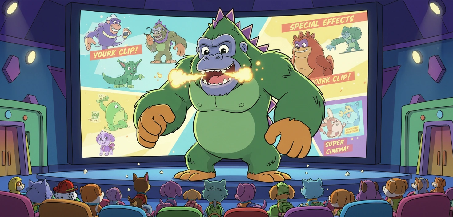 Rocky, jako King Kong-Godzilla, prezentował fragmenty filmów w Superkino. Widzowie byli zachwyceni efektami specjalnymi i trzymającą w napięciu fabułą.