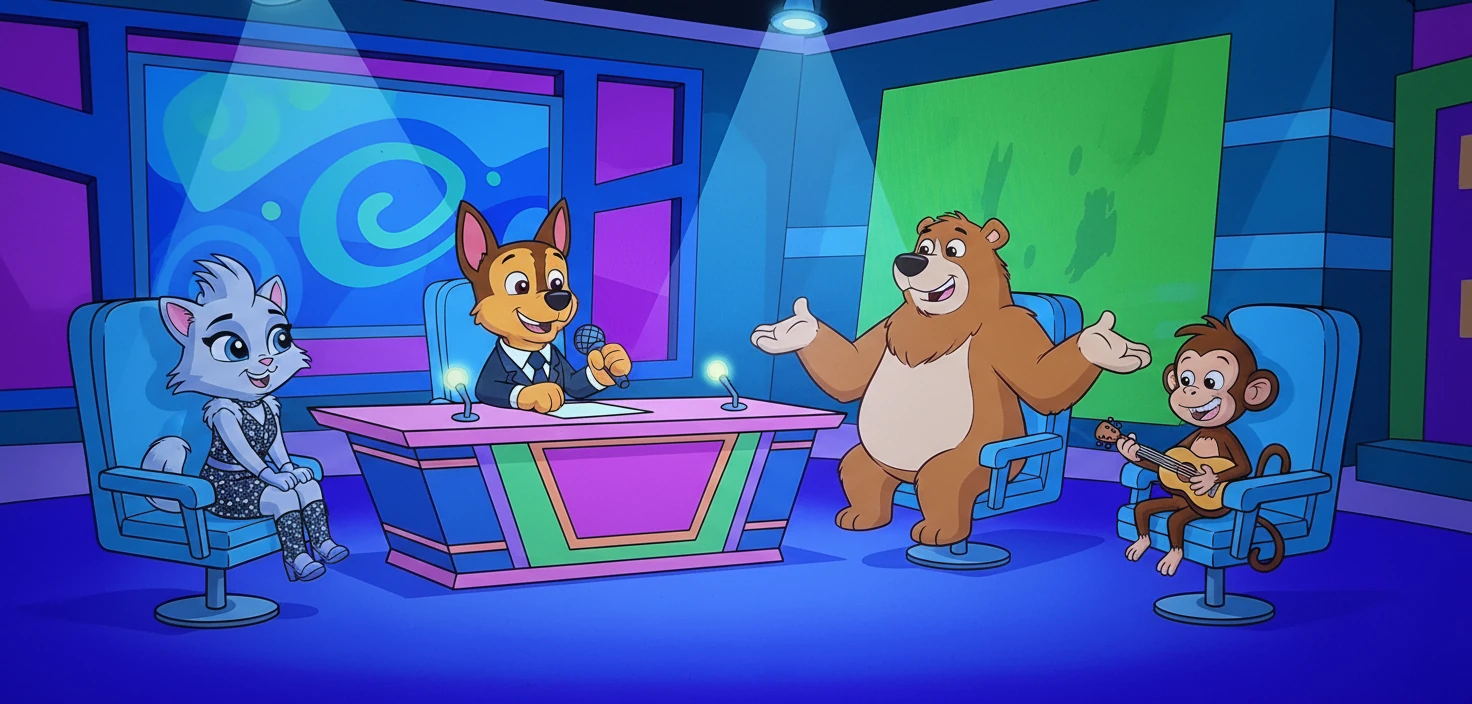 Chase, jako Kuba Wojewódzki, zaprosił na talk-show znanych aktorów i piosenkarzy. Rozmowy były bardzo ciekawe.