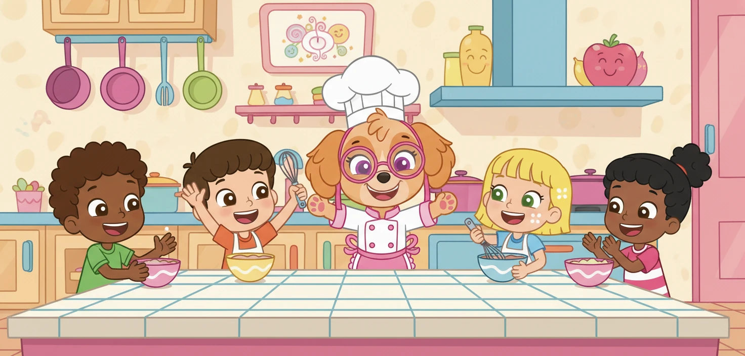 Skye, jako Magda Gessler, gotowała z dziećmi w Kuchennych Rewolucjach. Dzieci były zachwycone.