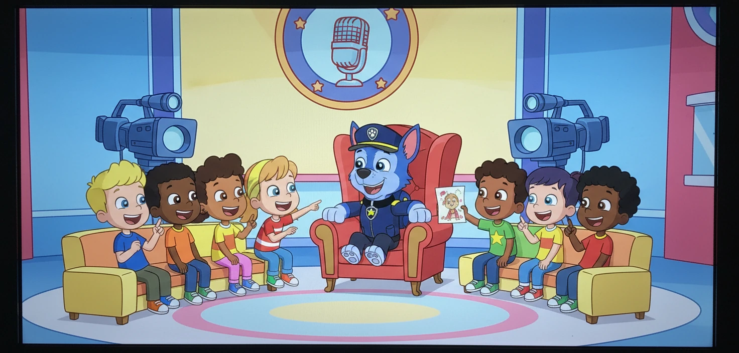 Chase, jako Kuba Wojewódzki, rozmawiał z dziećmi w talk-show. Ich odpowiedzi były zabawne i szczere.