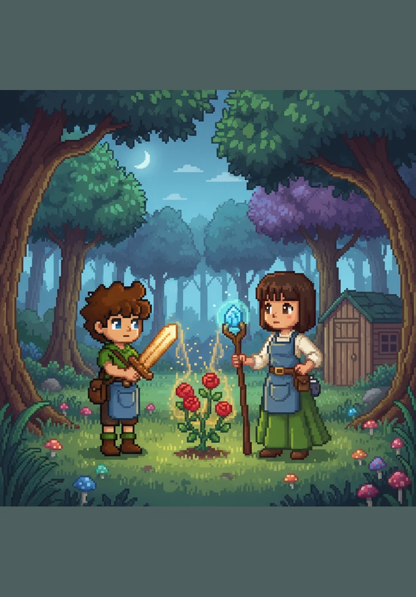 As Leo runs his thumb across the edges, a glowing, holographic squirrel leaps from the paper and performs a joyful jig on the wooden counter. Leo laughs out loud, his eyes sparkling with pure amazement.