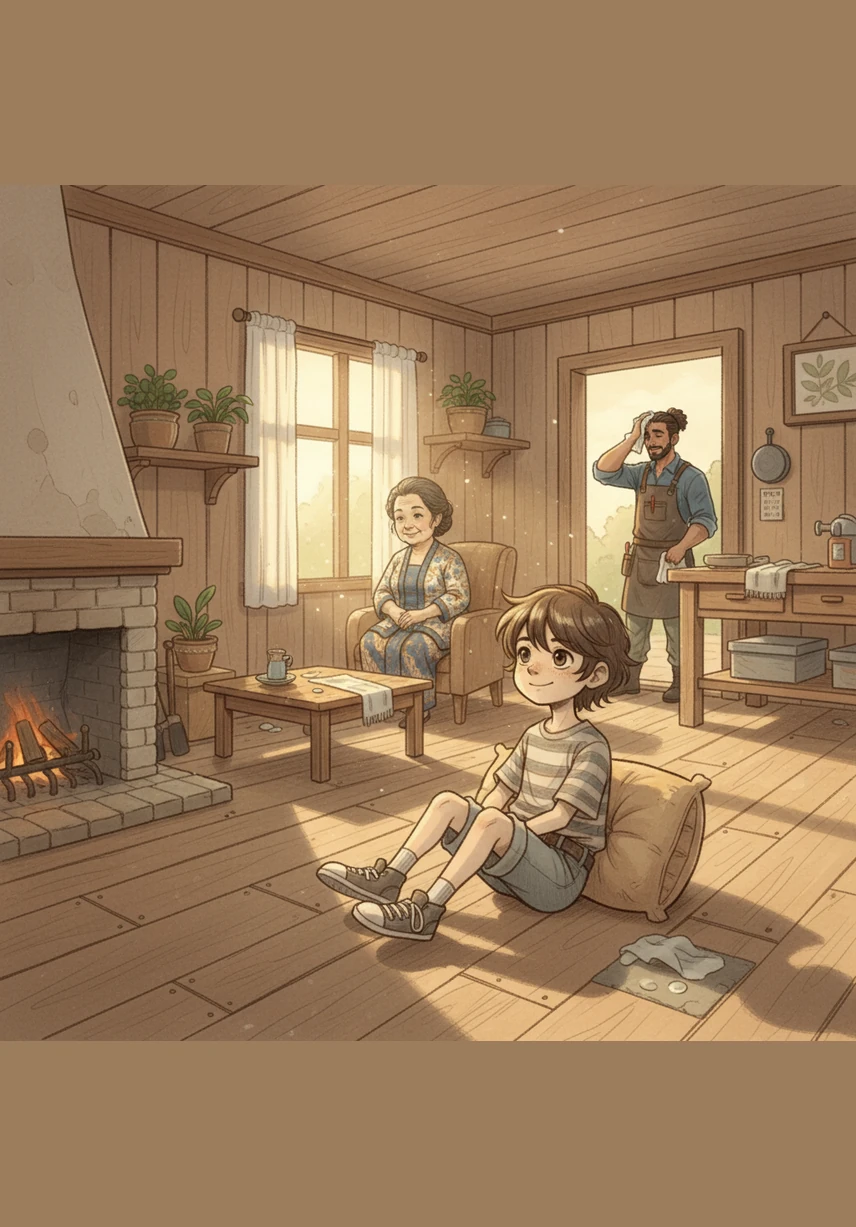 Sambil beristirahat, Bimo memandangi rumahnya yang kini tampak bersih, rapi, dan sangat nyaman untuk ditinggali. Dia merasa sangat bangga karena tangan kecilnya telah memberikan perubahan besar bagi kenyamanan dan kebahagiaan seluruh anggota keluarga.