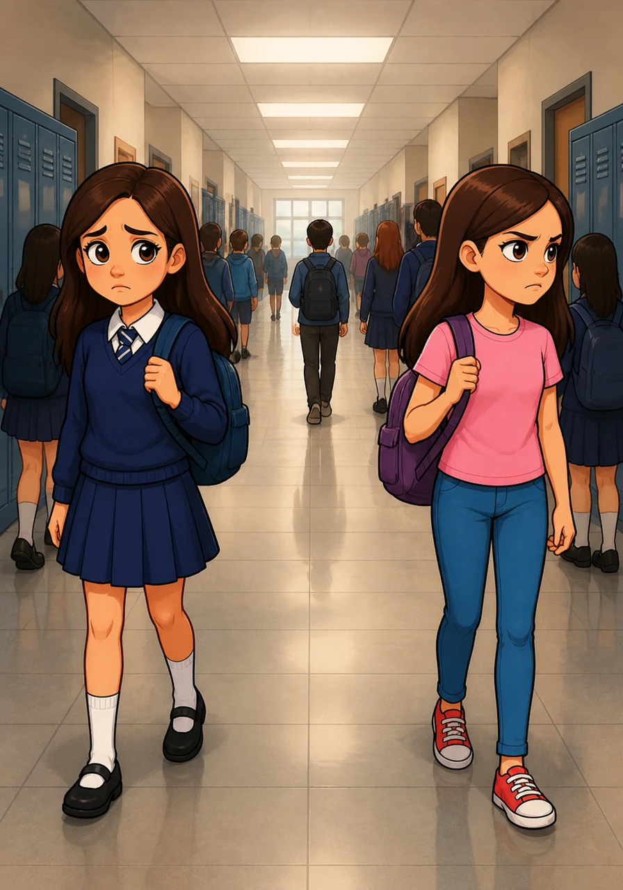 Everything changed when they started a new school and were placed in different form groups. The hallways felt long and intimidating, and the time they spent together began to shrink as their separate schedules pulled them in different directions.