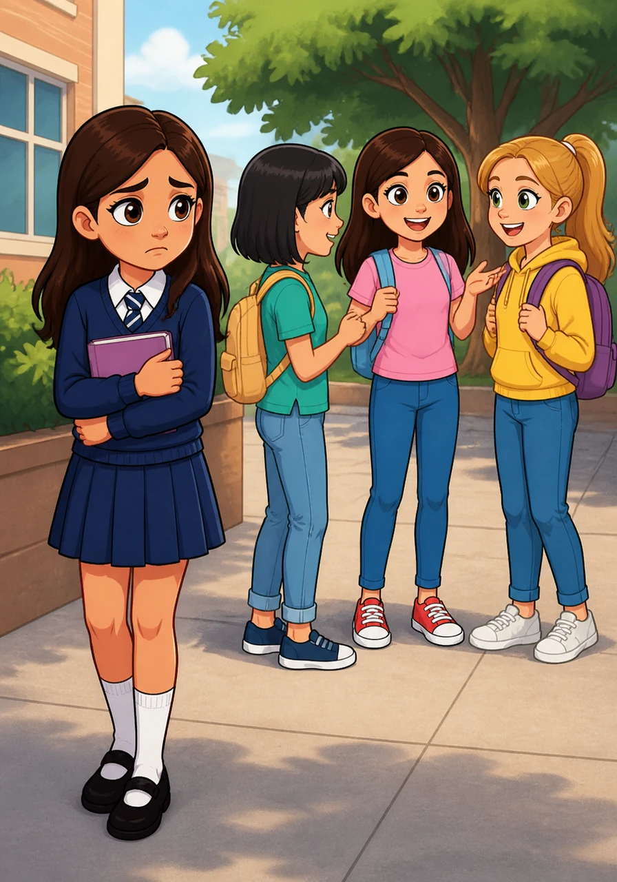 While Tasha struggled to adjust to the new environment, Maya started meeting new people and expanding her circle of friends. She didn't mean to leave Tasha behind, but the excitement of new friendships and different interests was hard to ignore.