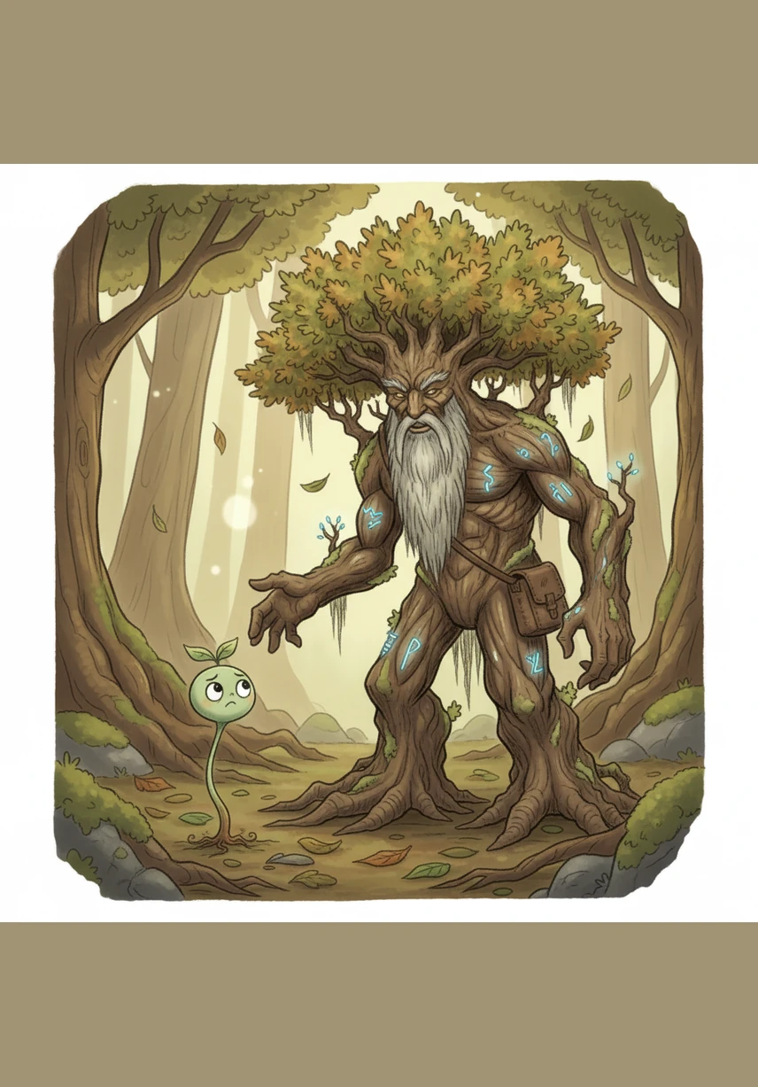 Barnaby, the ancient oak tree, rustled his heavy branches and looked down at Pip with a kind, creased face. He whispered that the forest wasn't built in a day and that there is a special magic in taking your time.