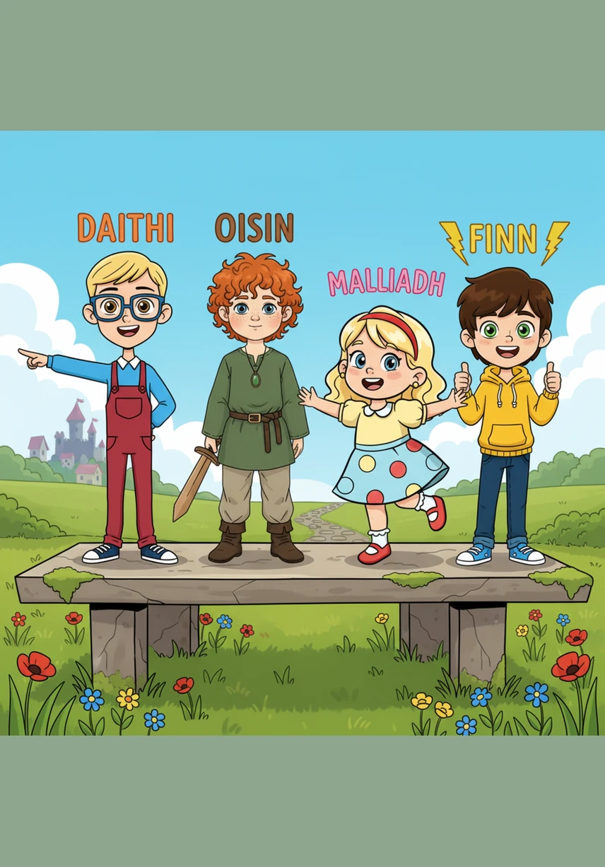 With baskets heavy and hearts full, the four siblings gather on a hilltop as the sky turns a soft shade of pink and gold. They count their colorful eggs and chocolate treats, looking out over the patchwork quilt of green fields that stretch to the horizon.