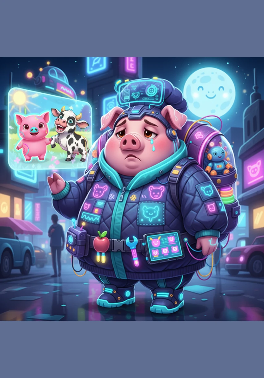 Beibei’s ears drooped and his heart felt heavy as he looked down at his cloud-duck. He began to think that maybe he was not meant to be an artist after all and felt very discouraged.