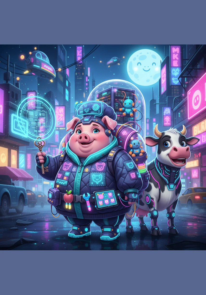 With a determined smile, Beibei reached back into his box and grabbed his favorite wooden brush. He dipped it into a bright palette of pinks, oranges, and yellows, ready to start a brand new masterpiece.