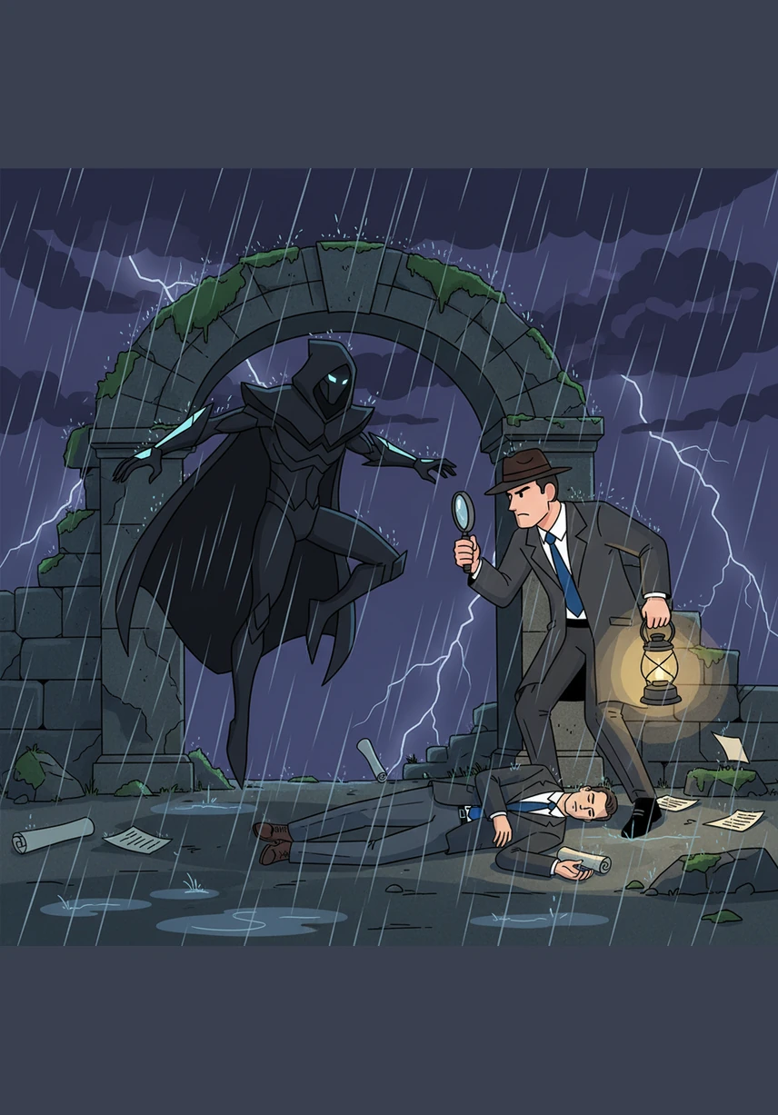 On a stormy, moonless night long ago, a mysterious black shadow was said to have swept through the manor, ending Roger’s family line forever. The figure vanished into the depths of the Leon Forest, leaving no physical evidence for the police to find.