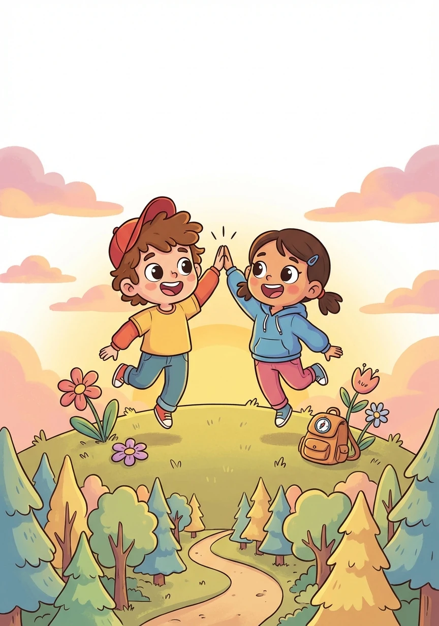 Mereka berasa gembira dengan pengembaraan mereka. Mereka belajar bahawa keberanian dan persahabatan boleh mengatasi ketakutan. Mereka tidak sabar untuk meneruskan pencarian mereka esok.