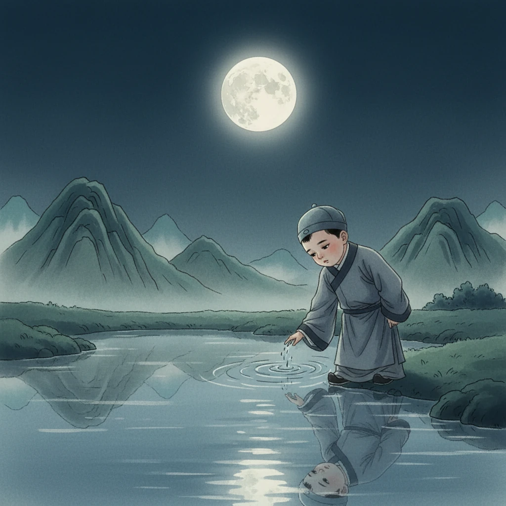 小李白轻轻叹了口气,月光下的他显得更加瘦小。他多么希望此刻能回到故乡,依偎在亲人身边。