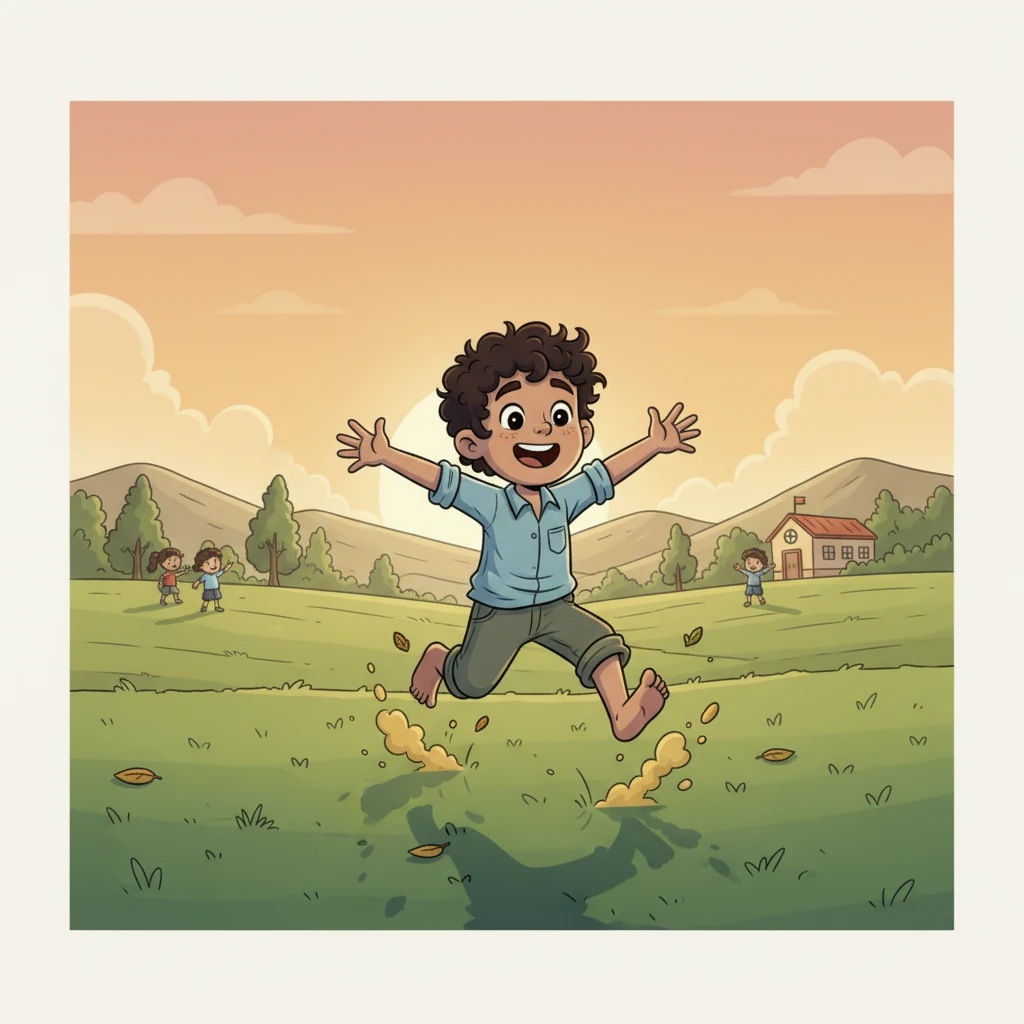 Sonhos de Liberdade: À noite, exausto, João se deita no chão duro de seu casebre. Seus olhos se fecham, e em seus sonhos, ele vê a si mesmo correndo livremente, frequentando a escola e brincando como as outras crianças. A esperança brilha, mesmo que apenas em seu subconsciente.