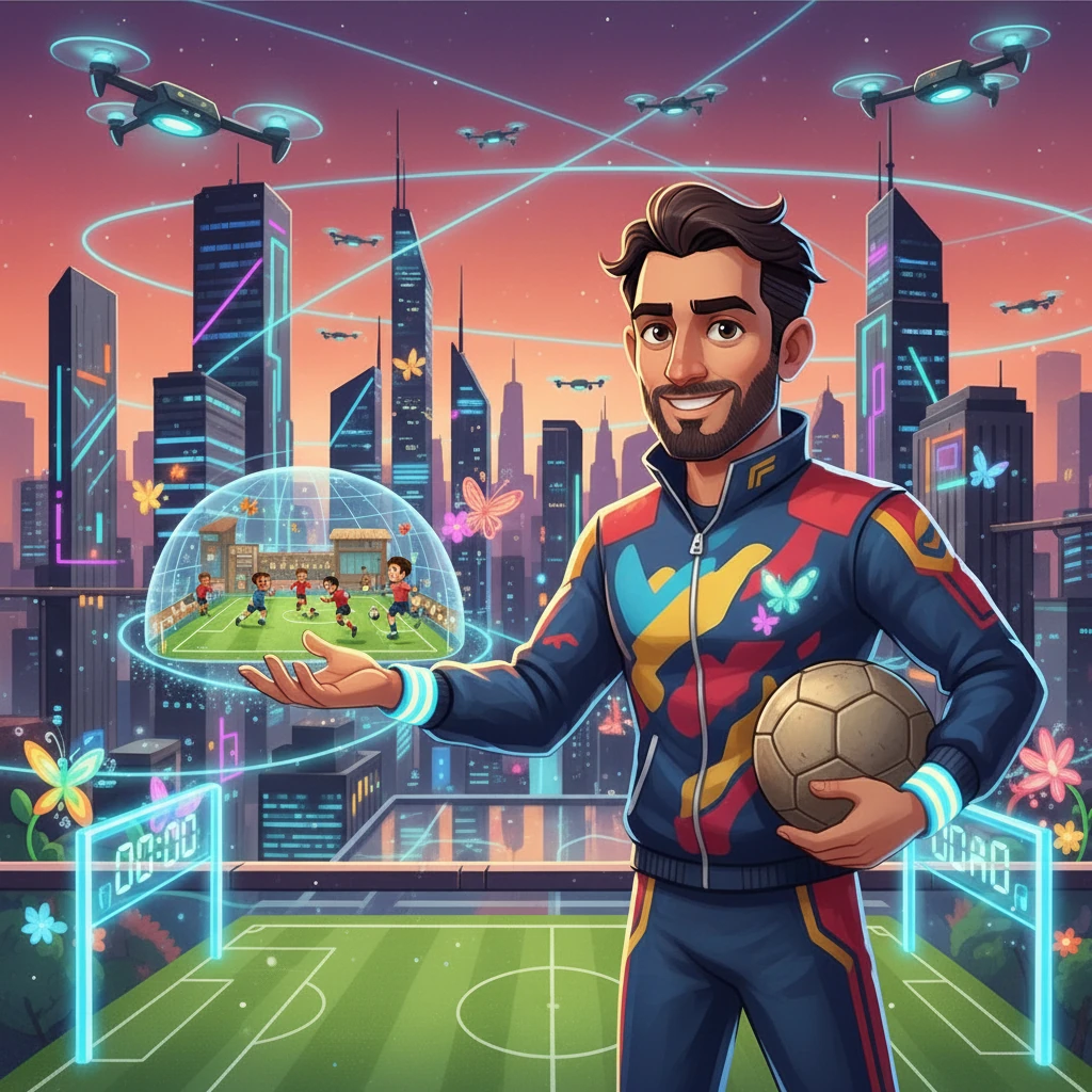 Decidido a cumplir su sueño, Samuel creó 'La 21 Fútbol Club'. Canchas con césped inteligente, porterías holográficas y marcadores automáticos eran solo el comienzo. El alma del lugar, sin embargo, seguía siendo la misma: el amor por el juego.