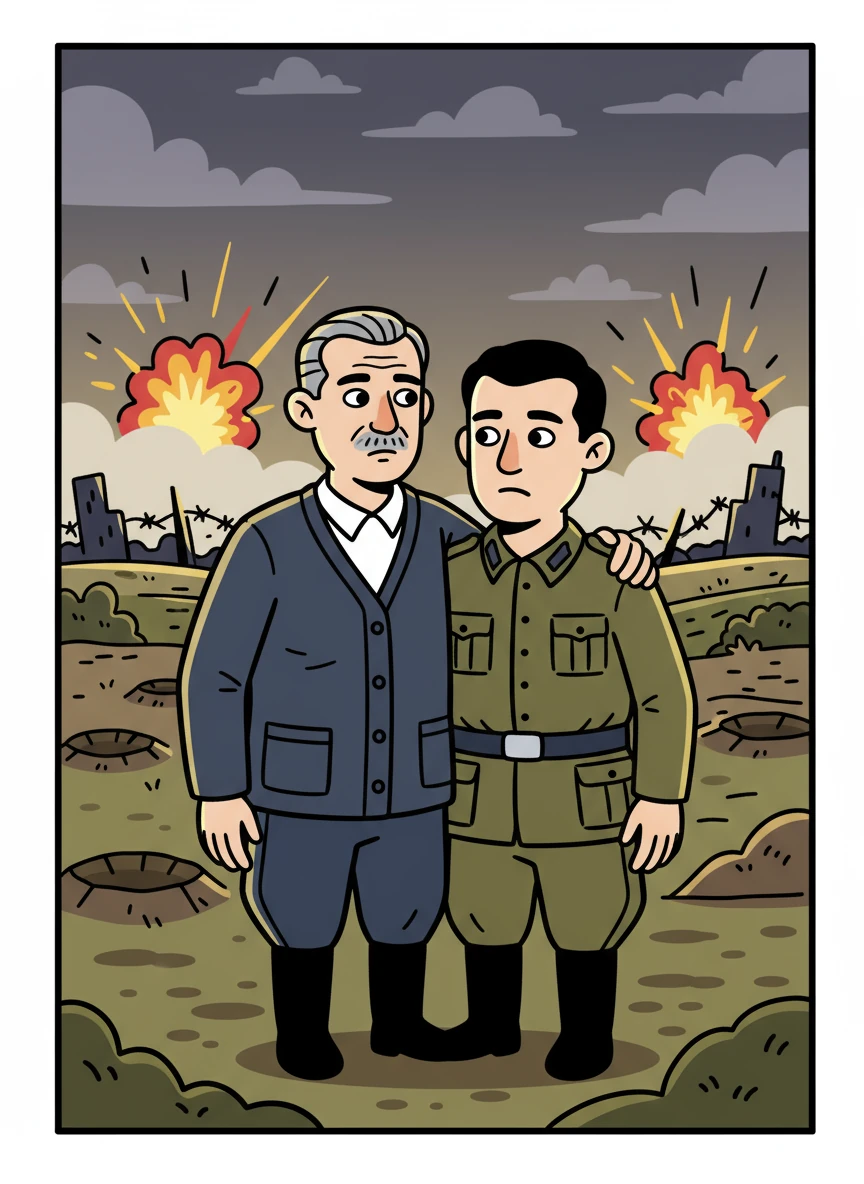 The world was shattered by the Second World War, and Antal was sent far from home to the front lines. He faced the horrors of battle alongside his childhood friend, enduring the constant fear and the shadow of death. They clung to each other, finding solace amidst the chaos.