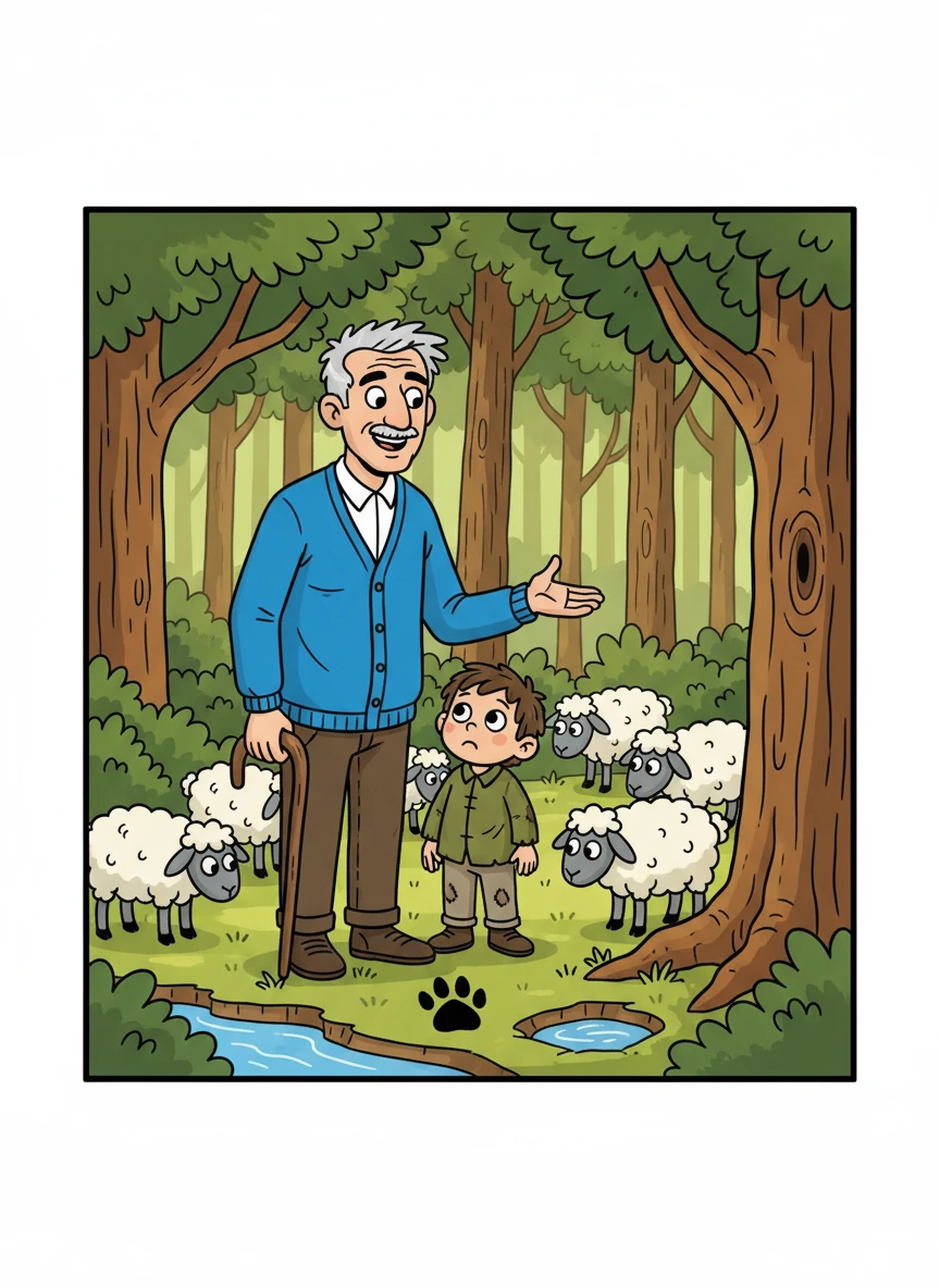 Days turned into weeks as they navigated the dense forest, surviving on meager resources and the kindness of nature. They drank from deer tracks and sought shelter beneath the tall trees. Finally, they encountered a shepherd who offered them help.
