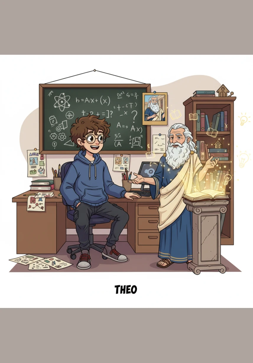 Back in his room, Theo’s digital feed has transformed into a source of inspiration rather than anxiety. The heavy pressure in his chest has vanished, replaced by a sense of calm and self-worth that doesn't depend on a screen.