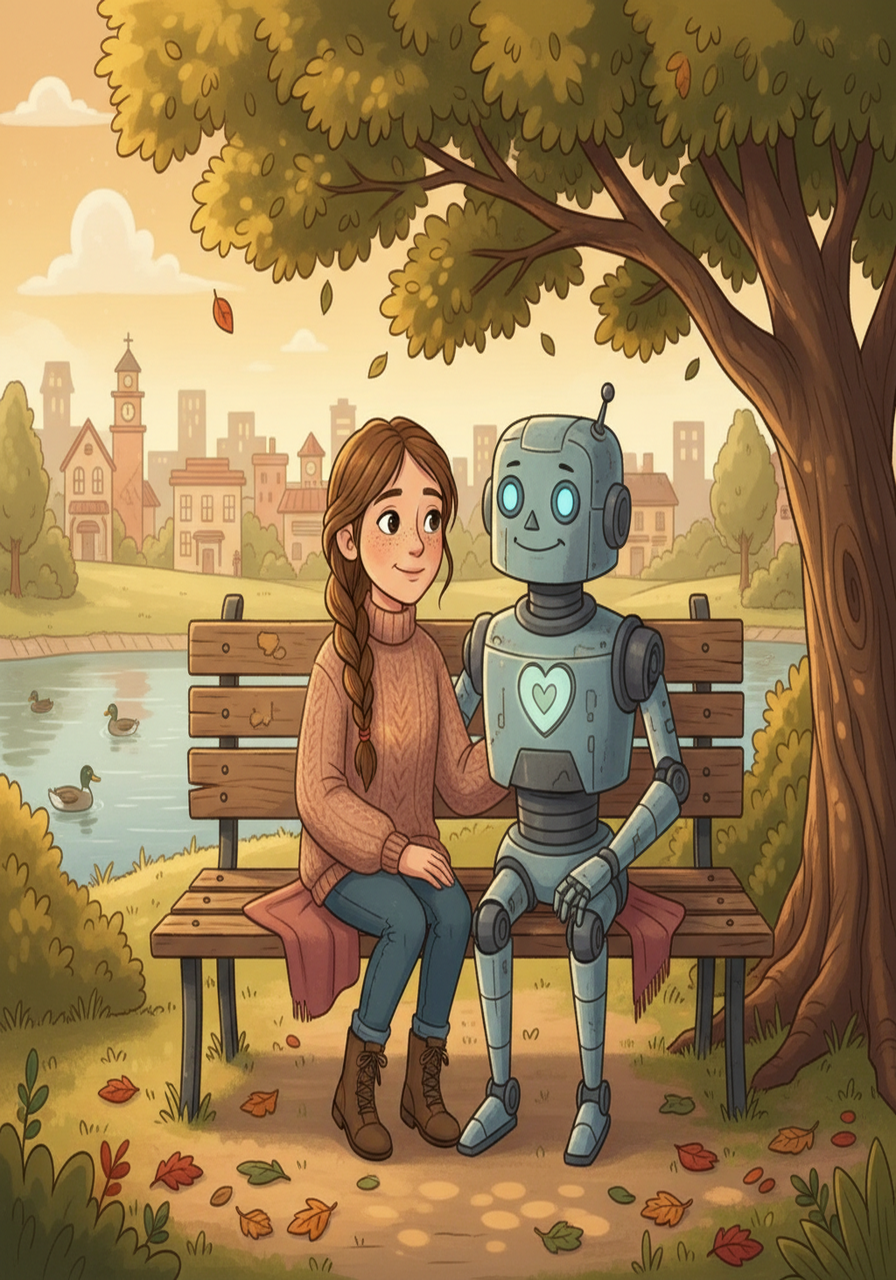 As Lily grew older, their friendship evolved. R-07 learned the ultimate lesson: love. The simple act of companionship, the bond forged in a park, was the most meaningful code it could ever learn.