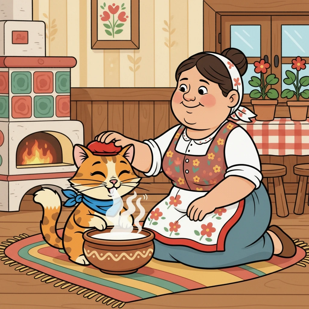 Дома его ждала теплая миска с молоком и любящая хозяйка. Мурзик мурлыкал от удовольствия, наслаждаясь вкусным ужином. Он знал, что завтра его ждут новые открытия.