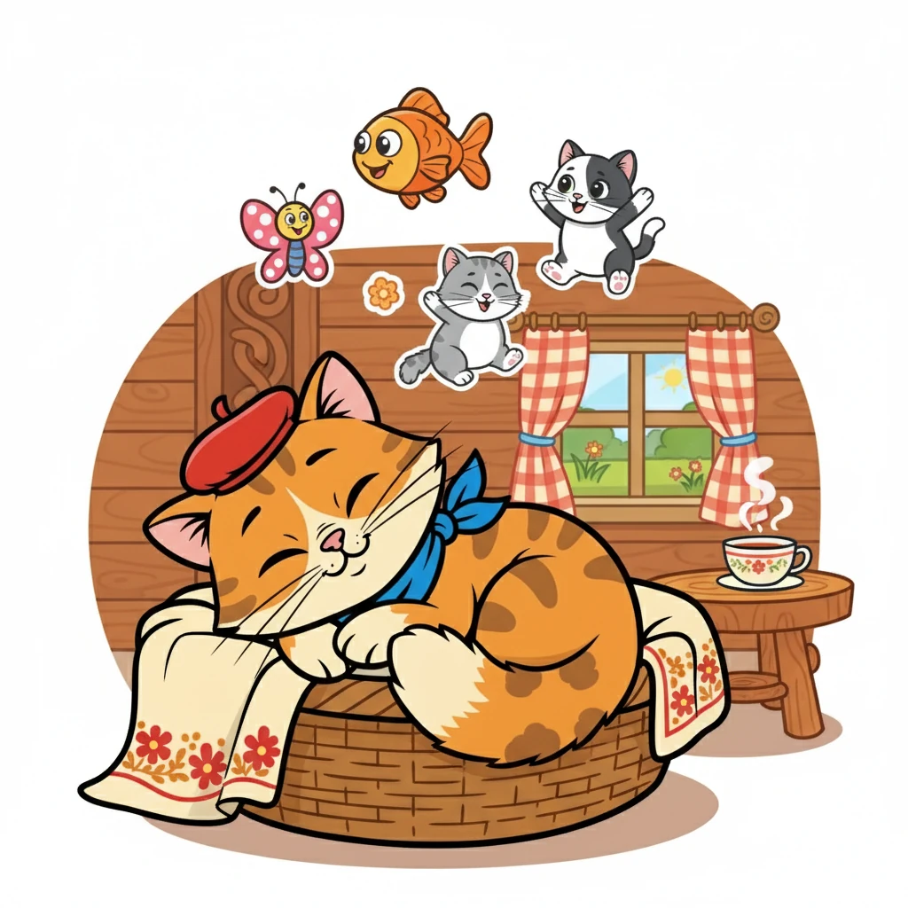 Устроившись в своей корзинке, Мурзик закрыл глаза и быстро уснул. Ему снились яркие сны о бабочках, рыбках и новых друзьях. Он был самым счастливым котенком на свете.