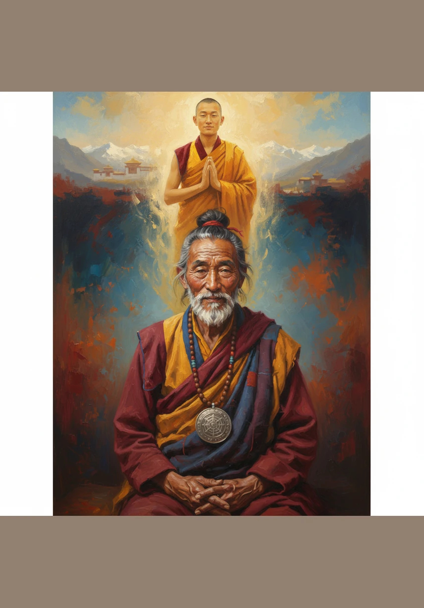 Tras exhalar por última vez, la conciencia de Tenzin se desprende de su cuerpo físico para entrar en el Bardo, el estado intermedio entre la muerte y una nueva vida. Durante cuarenta y nueve días, su espíritu navegará por un reino de visiones y luces, donde las oraciones de los vivos actúan como faros en la oscuridad. Es un periodo de gran importancia espiritual donde la esencia del ser busca su verdadero camino.