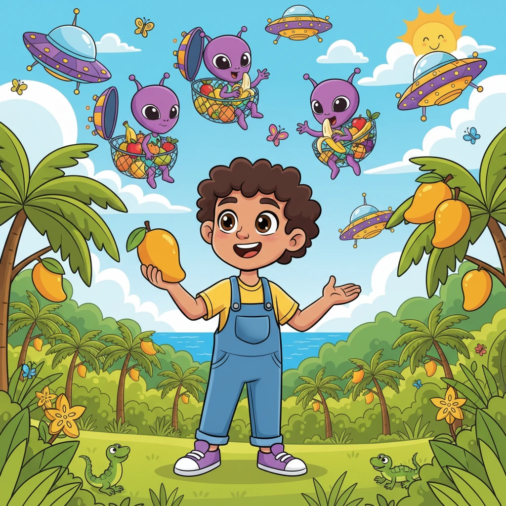 An Alien Invasion in the Orchard Field in Trinidad - adventure