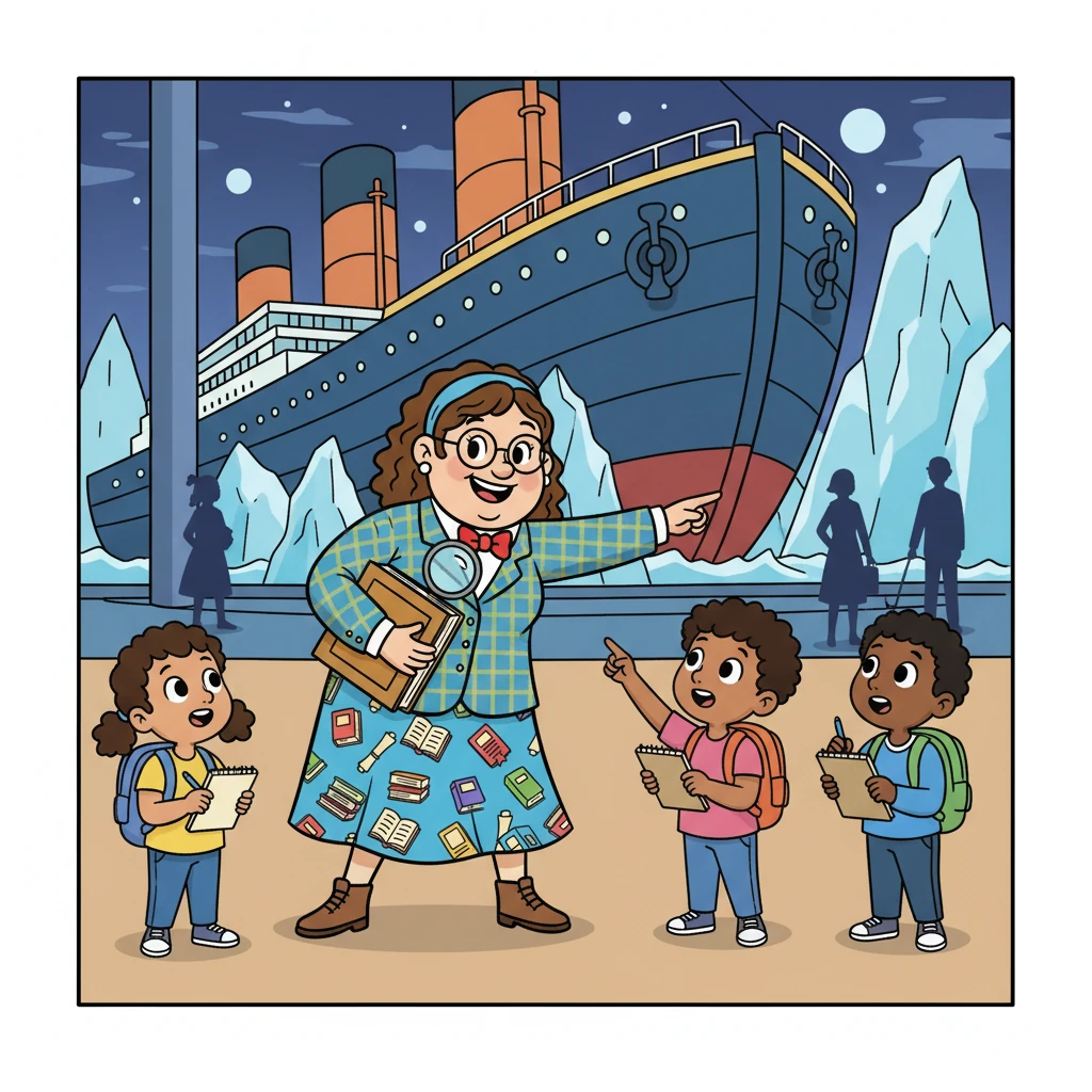 Anya organized a field trip to the Titanic Belfast museum. The students were mesmerized by the exhibits, which brought the story of the ship to life. They took notes and practiced their writing skills.