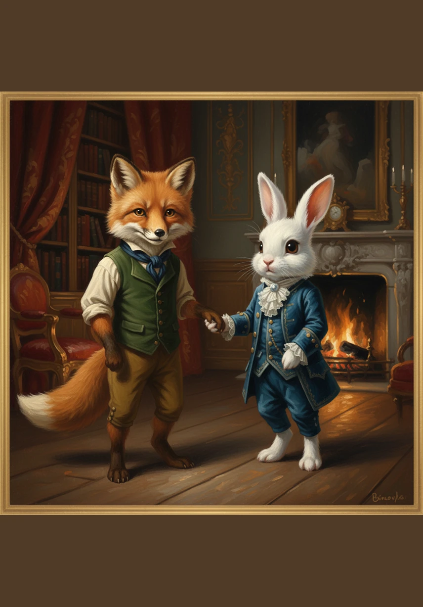 Finnegan reached out a paw and promised to help Barnaby find his way back home before the sun went down. The two new acquaintances began walking through the park together, their footsteps crunching softly on the carpet of fallen leaves.