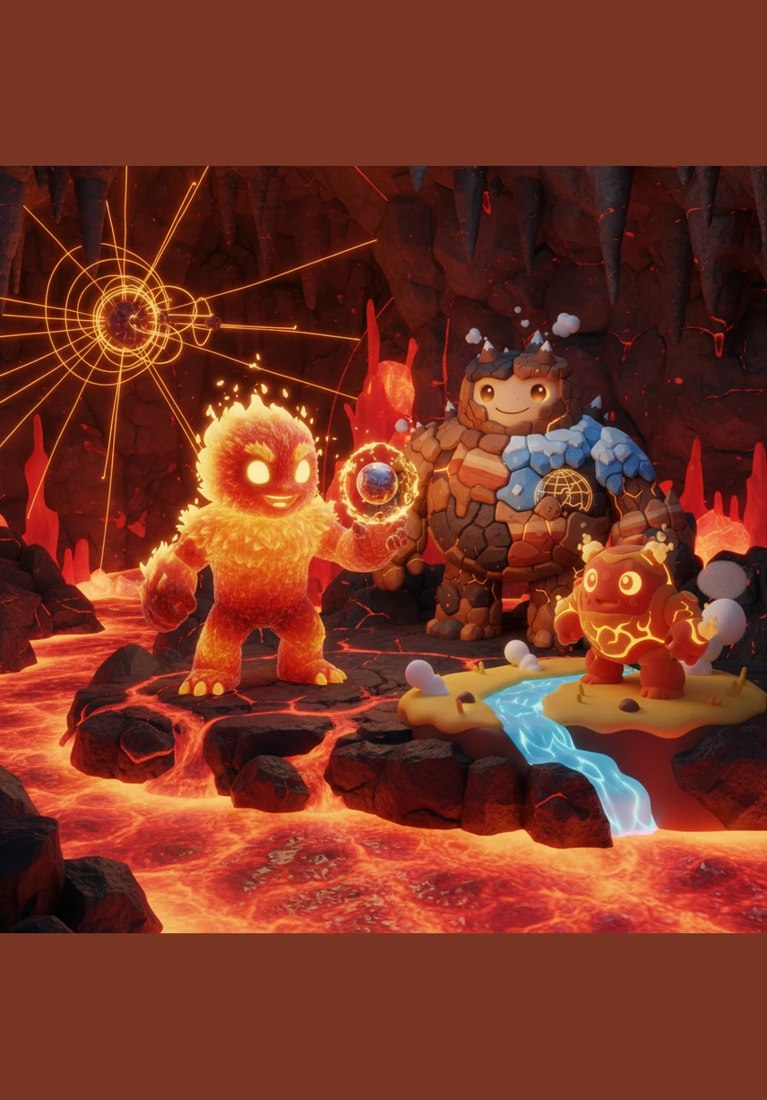 High up near the crust, the magma gathered in a giant underground room called a magma chamber. The pressure built up like a balloon being filled with too much air, waiting for the perfect moment to break through.