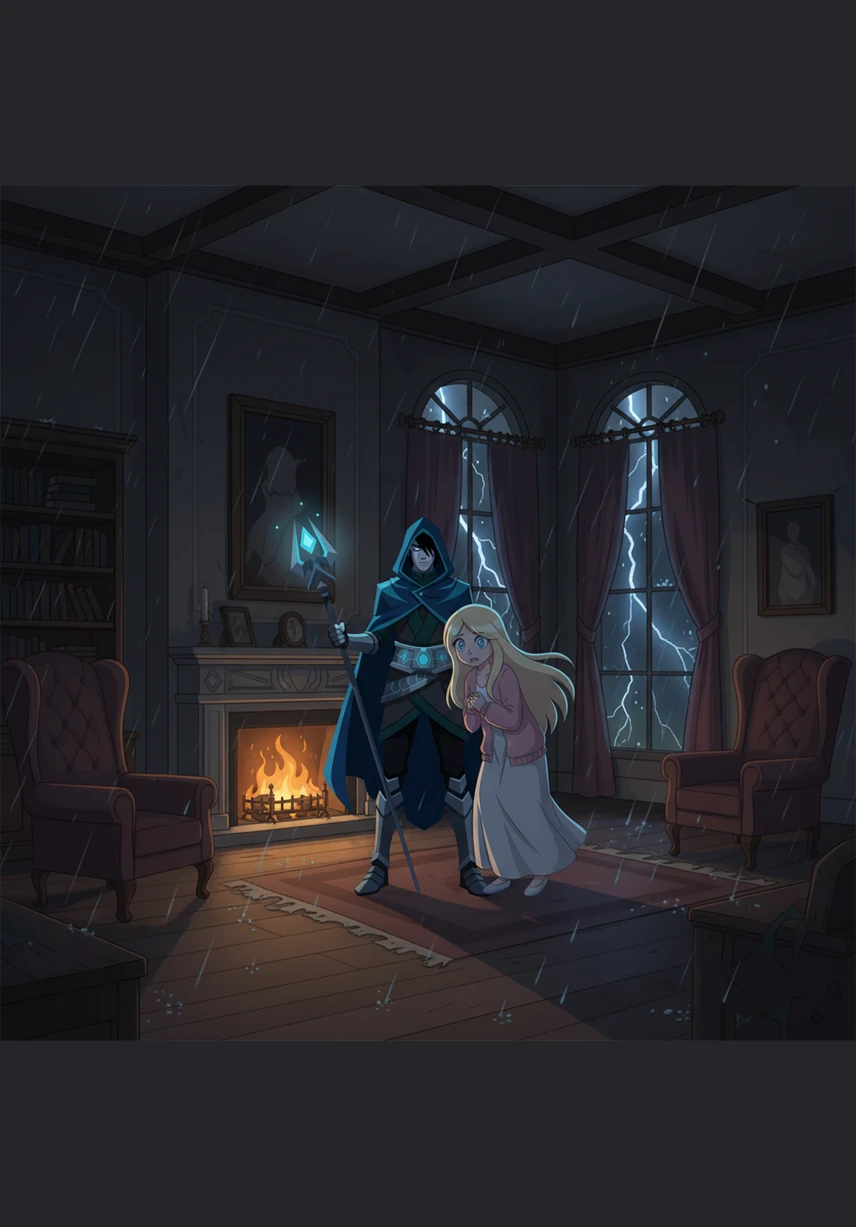 As a violent thunderstorm erupts outside, the mansion groans and creaks under the pressure of the wind and lashing rain. Huddled together in the grand parlor, the girls realize they are not just caretakers, but witnesses to the house’s restless and forgotten history.