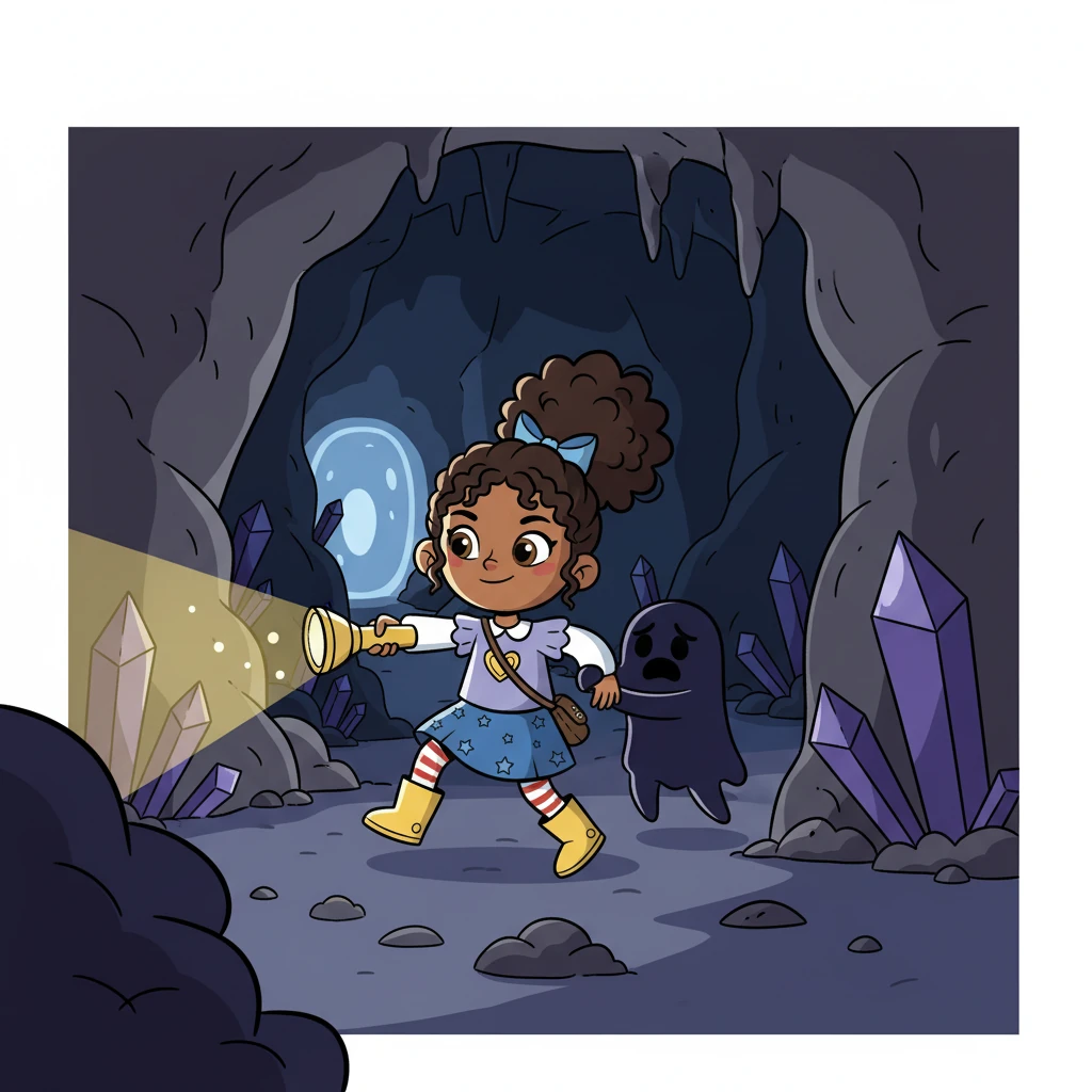 Braving the shadows, they faced their fears, supporting each other every step of the way. Indie, remembering the lessons of courage, helped them overcome the obstacles.