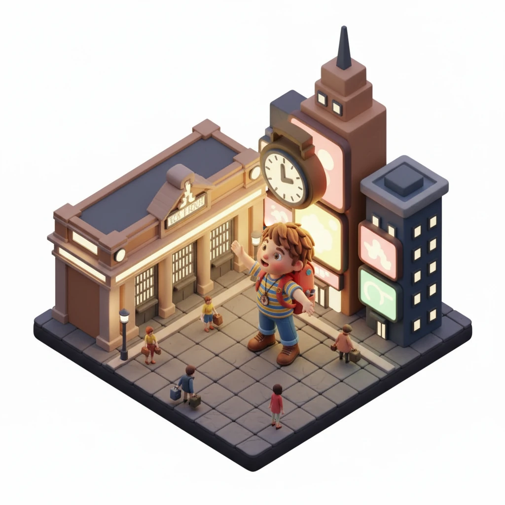 Next, Leo followed the path to Grand Central Terminal, a grand old station where a magnificent clock watched over hurried travelers. He imagined all the stories hidden within its walls, a true gateway to adventure. The city hummed with excitement around him.