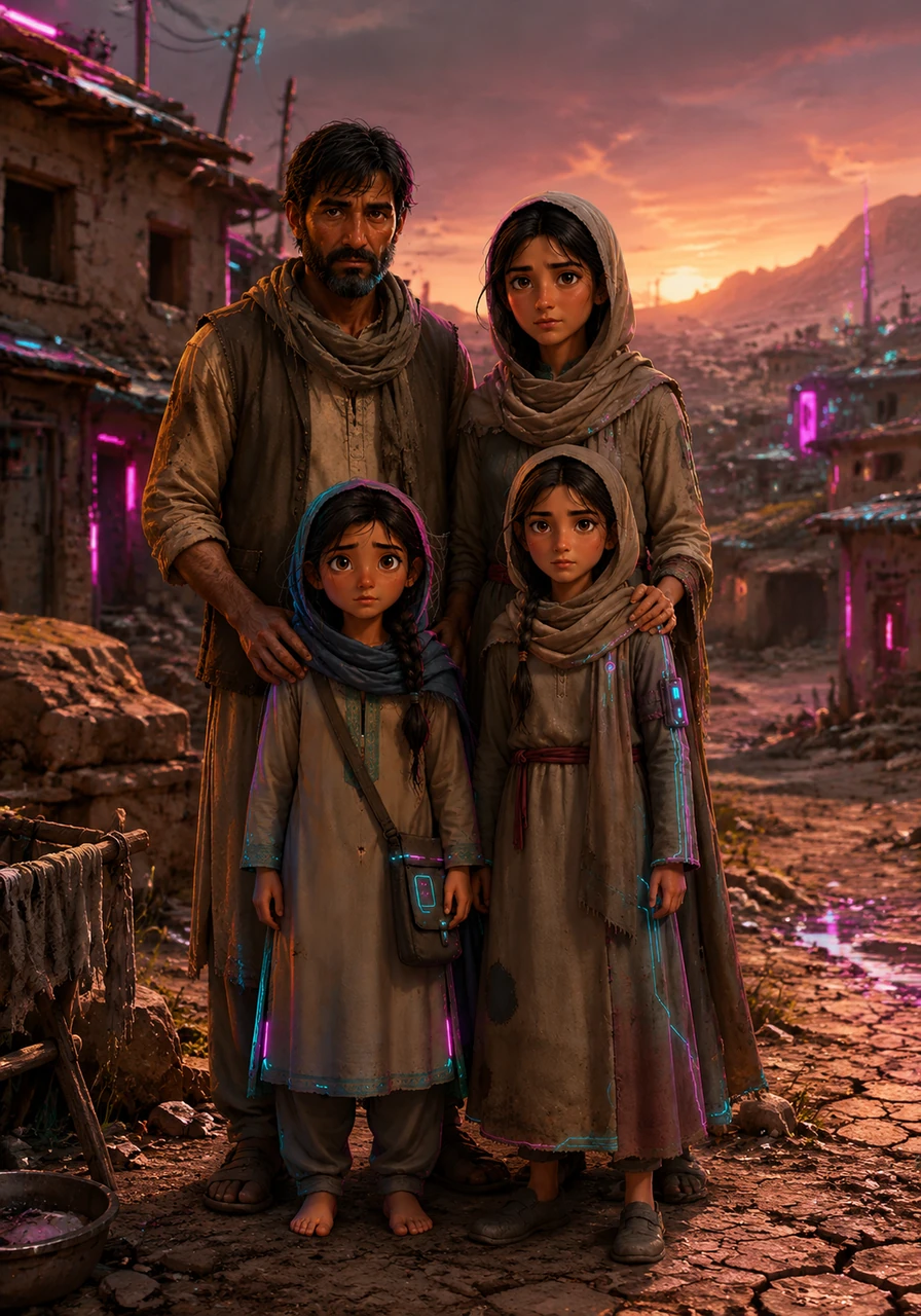 In a small, remote village, a poor family named Ali and Firdous lives with their two beautiful daughters, Layla and Zainab. The village is known for its parched land, where rain rarely falls and life is a constant struggle for the inhabitants.