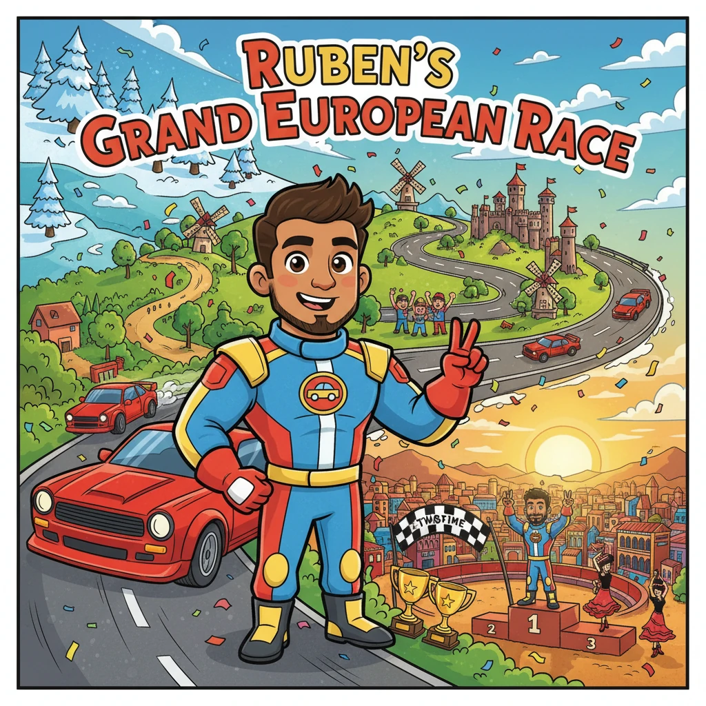 Ruben's Grand European Race: A Champion's Journey - Adventure stories
