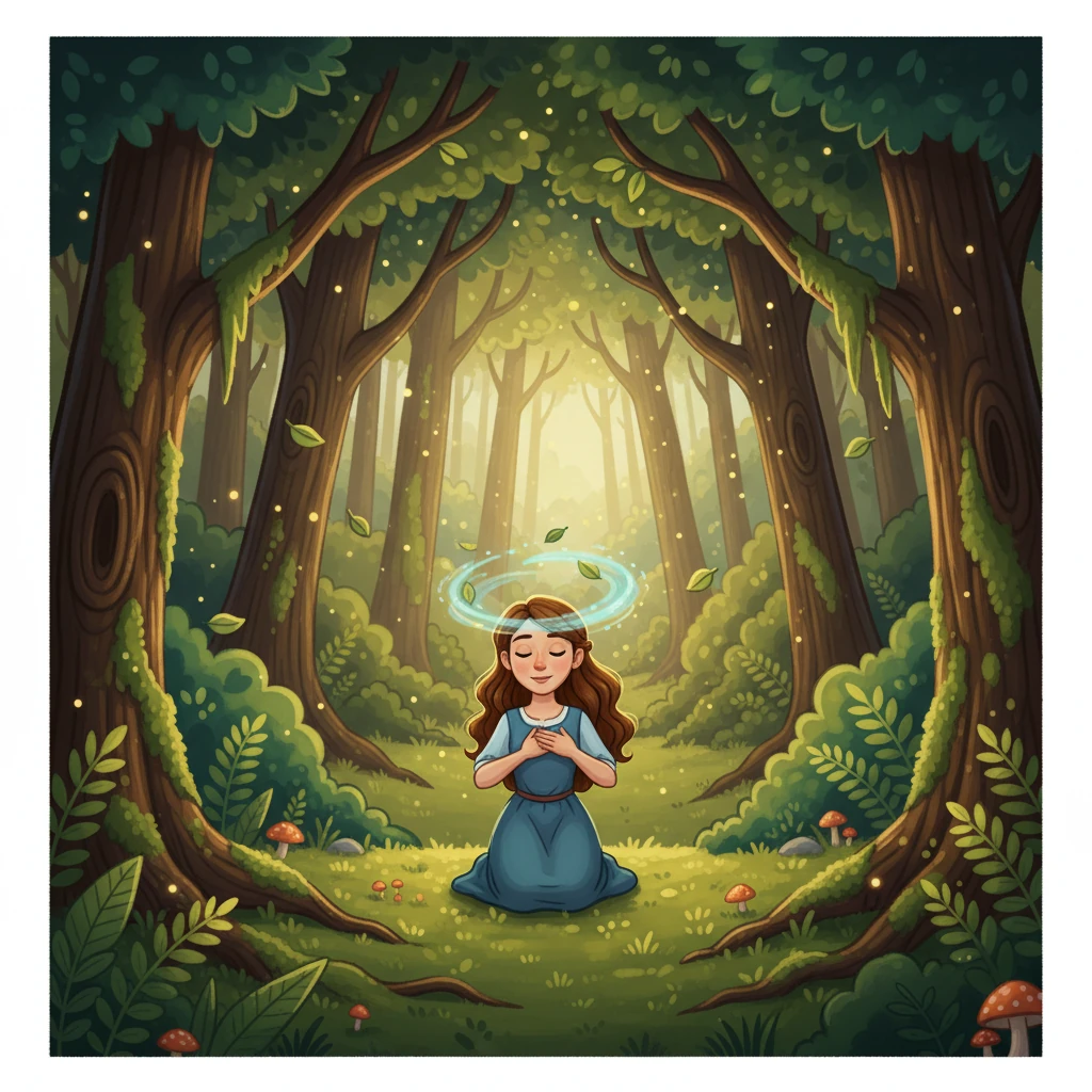 Elara remembered the promise: 'set us apart.' She decided to find her own way. She sought guidance, spending her days in the forest, listening to the rustling leaves and seeking wisdom within herself, striving to live by her principles.