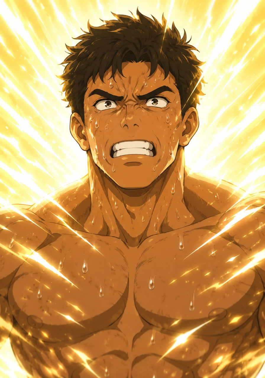 Sweat poured down Leo's face as he forced himself to stay conscious through the dazzling barrage. He looked directly into the heart of the glow, searching for any sign of a weakness or a break in the storm.